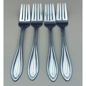 4 pc. Wallace AMERICAN TRADITION Stainless Salad Dessert Forks 7 3/8'" Indonesia